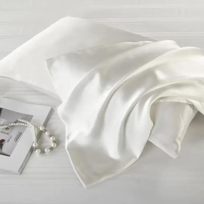 Taie d'oreiller en soie de mûrier naturelle, décorative de luxe 6A, housse de coussin décorative pou