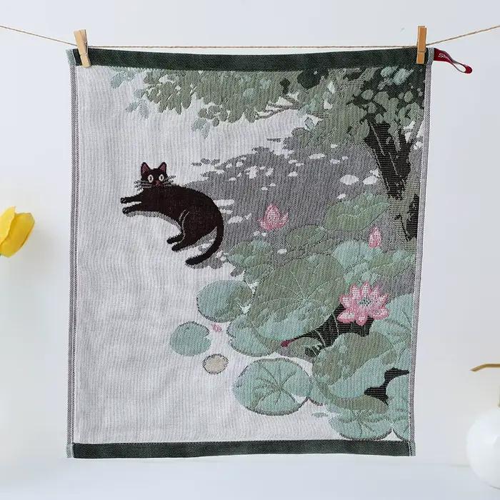 Nouveau 34x40 cm grande serviette à main séchage rapide décoratif cuisine serviette 4 couches coton 