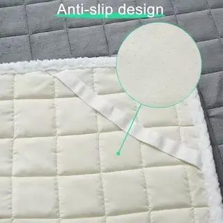 Coussin de matelas en velours de lait, protection de literie douce et respirante, taille Queen, hous