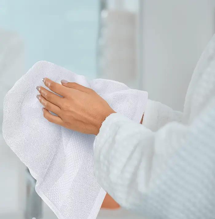Essuie-mains luxueux en coton égyptien, très absorbant, collection de serviettes de visage, très abs