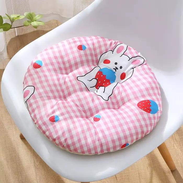 Coussin rond de qualité supérieure avec confort amélioré, durable, imperméable, couleur violette, po
