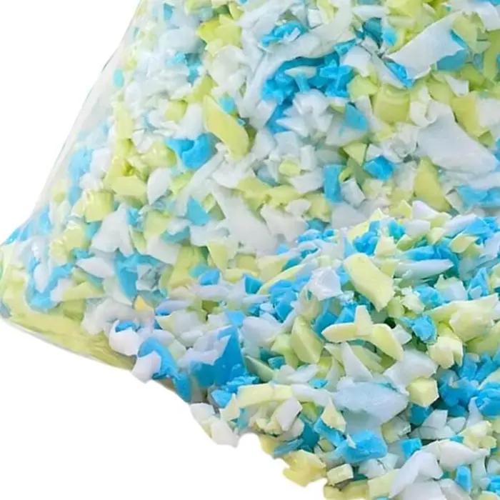 Remplissage de mousse à mémoire de forme râpée, sac en mousse à mémoire de forme râpée, remplissage 
