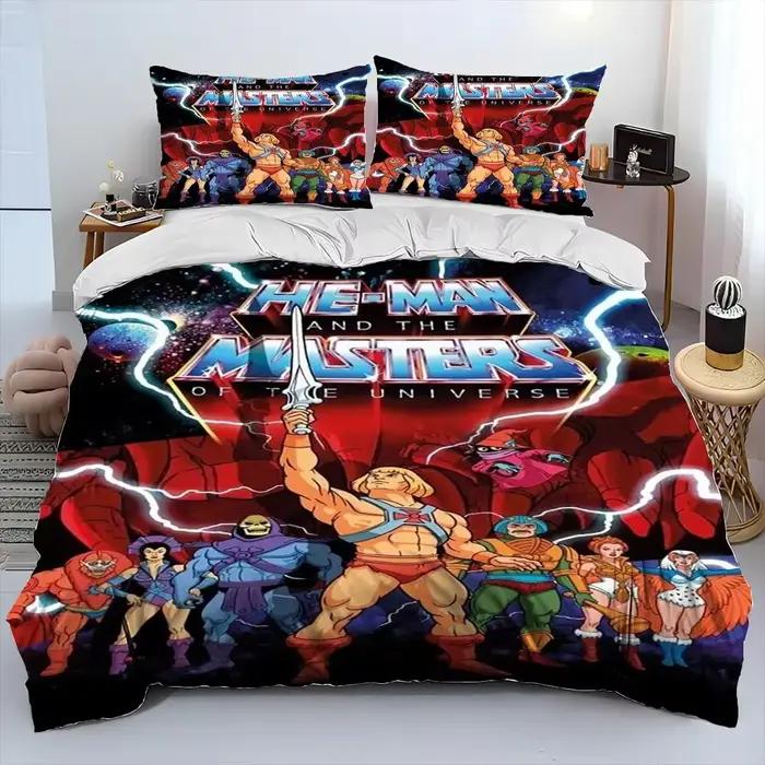 Ensemble de literie He Man and the Masters of the Universe, couette, housse de couette, taie d'oreil