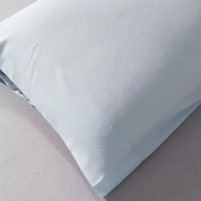 Taie d'oreiller luxueuse de couleur unie, 2 pièces, confortable, douce et hypoallergénique, pour une