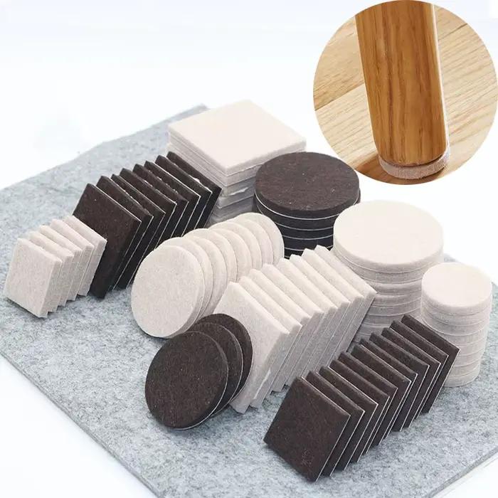 Coussinets de pieds de chaise en feutre, 5mm d'épaisseur, tapis de protection contre les rayures au 