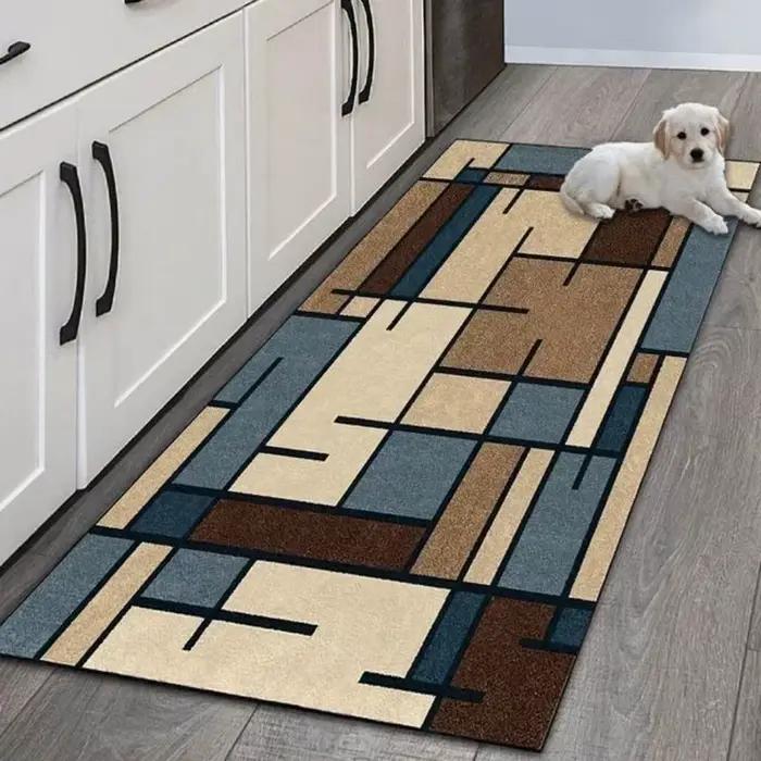 VIKAMA Tapis antidérapant d'entrée de cuisine, long coureur lavable en machine pour une utilisation 