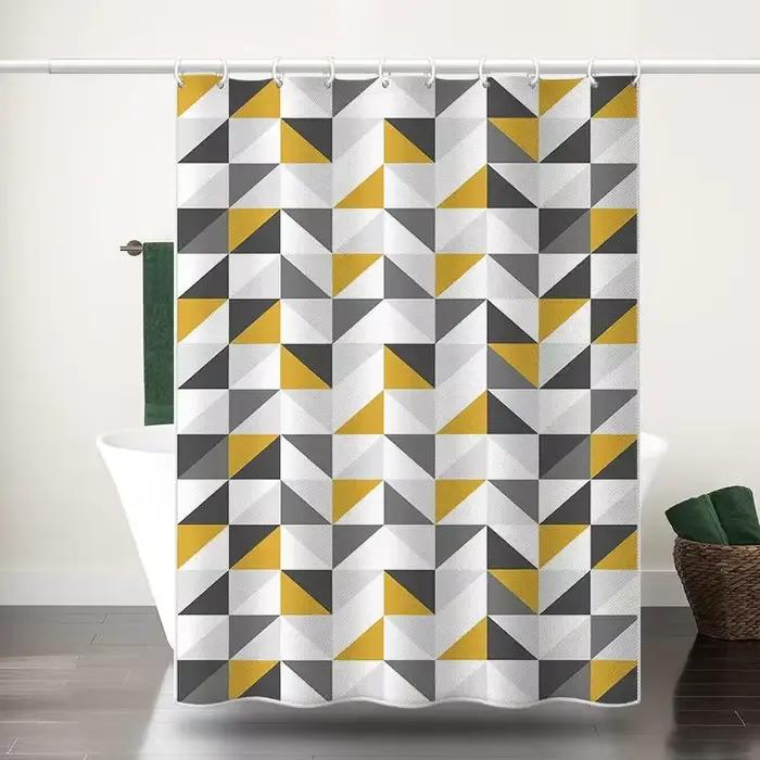 Rideaux de douche 180cm, rideau de salle de bain géométrique Simple, tissu Polyester de Style modern