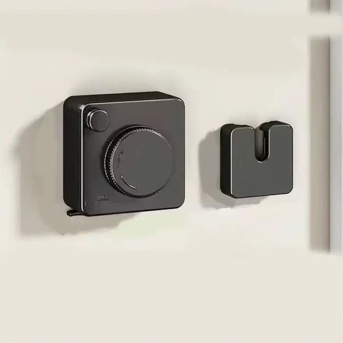 Corde à linge invisible, corde à linge en fil d'acier résistante au vent, peut être tendue à l'intér