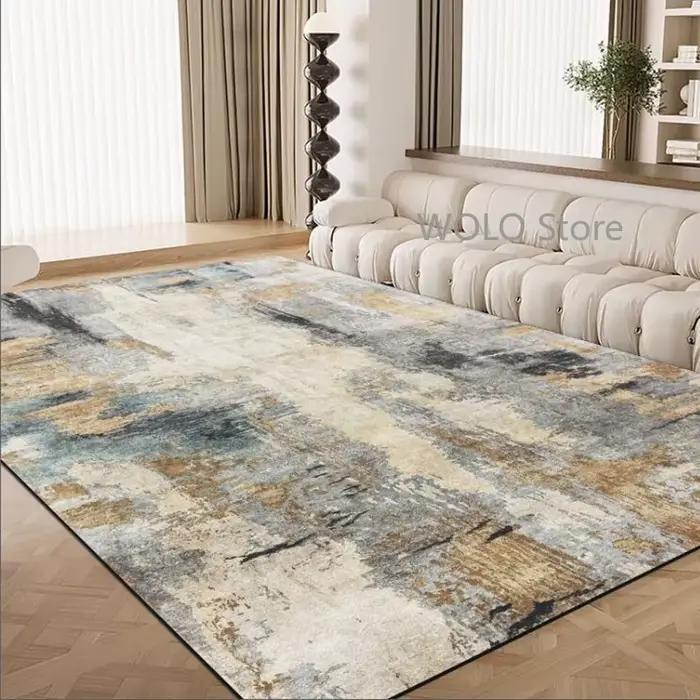 Tapis de salon nordique, décoration de la maison, conception abstraite, décor de chambre à coucher, 