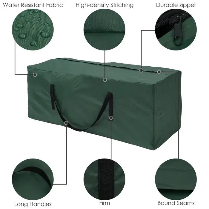 Sac de rangement de coussin, housse de protection pour meubles de grande capacité, jardin extérieur,