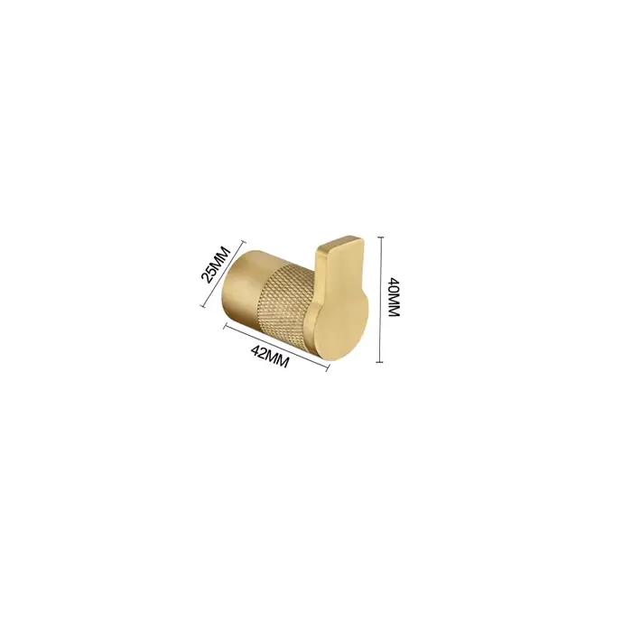 Ensemble d'accessoires de salle de bain en or brossé : Porte-brosse WC, Porte-papier toilette, Porte