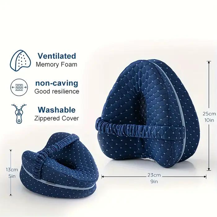 Oreiller orthopédique en mousse à mémoire de forme pour soulager la sciatique, en forme de cœur creu