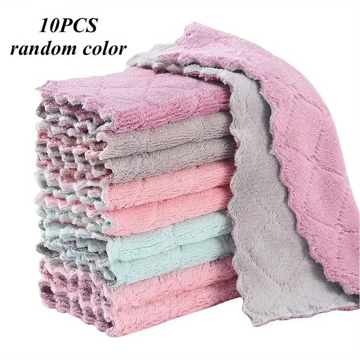 10 pièces serviettes de cuisine et torchons chiffon, petites serviettes de lavage de la vaisselle 9,