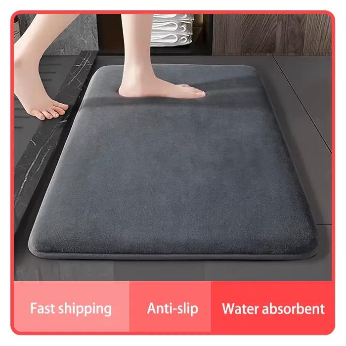 Contre les virus super absorbants pour sol de salle de bain et porte, anti-Campan, velours