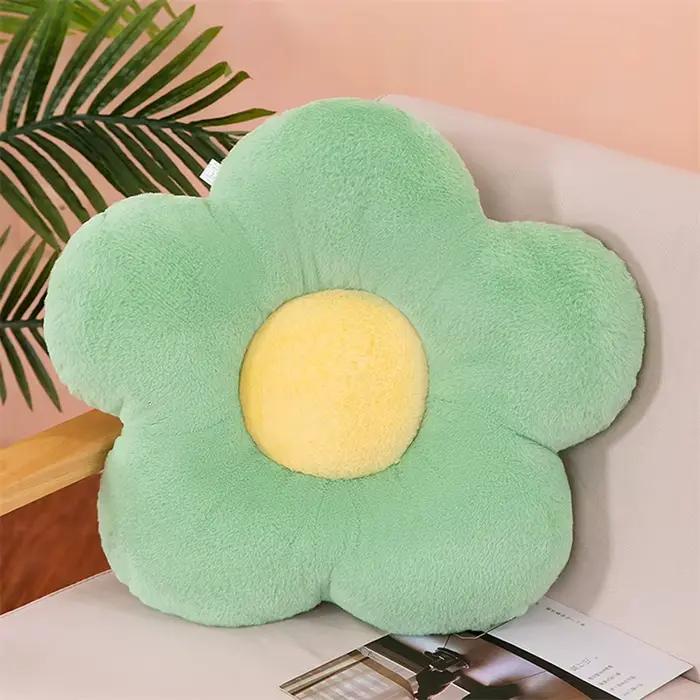 Coussin en peluche à cinq pétales de fleurs, 12/35cm, décor de chambre Girly, oreiller tournesol, ba
