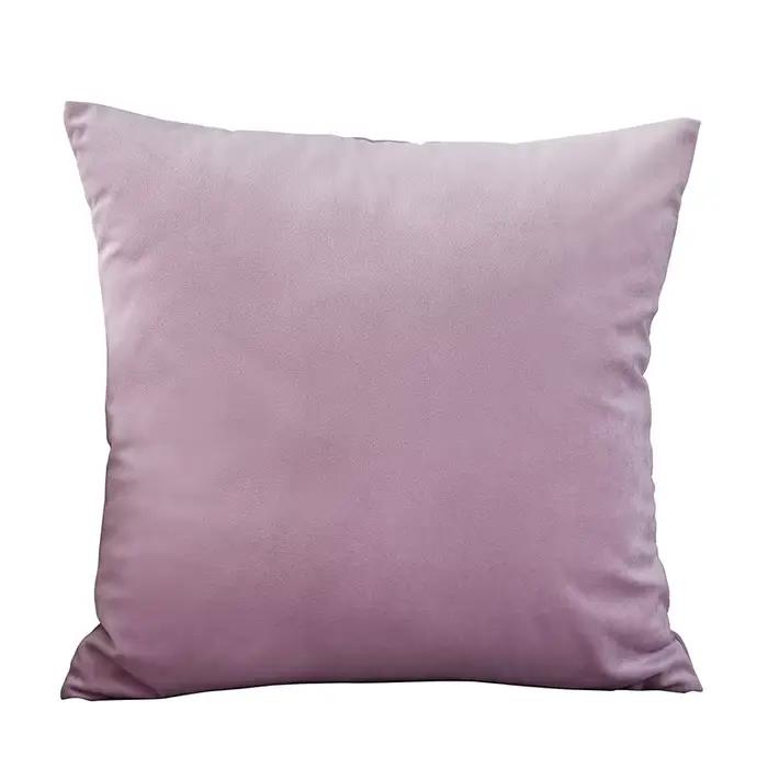 Housses de coussin en velours violet clair, taies d'oreiller douces 45x45, décoration nordique pour 