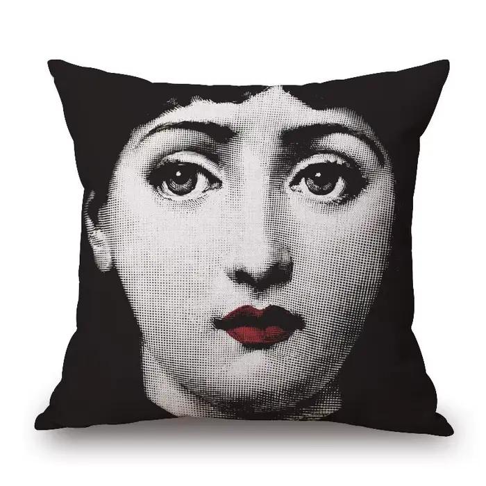 Taie d'oreiller de personnalité pour fille, housse de coussin lombaire pour siège de voiture, décora