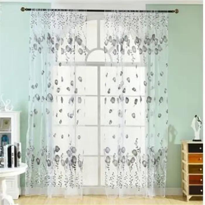 Rideau de fenêtre tulipe moderne, salon, chambre à coucher, porte de cuisine, fournitures de décorat