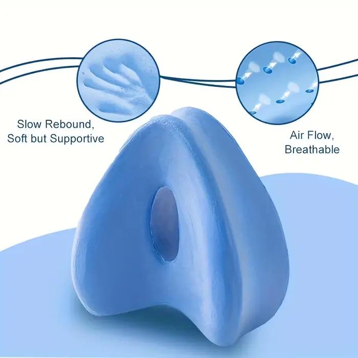 Oreiller orthopédique en mousse à mémoire de forme pour soulager la sciatique, en forme de cœur creu