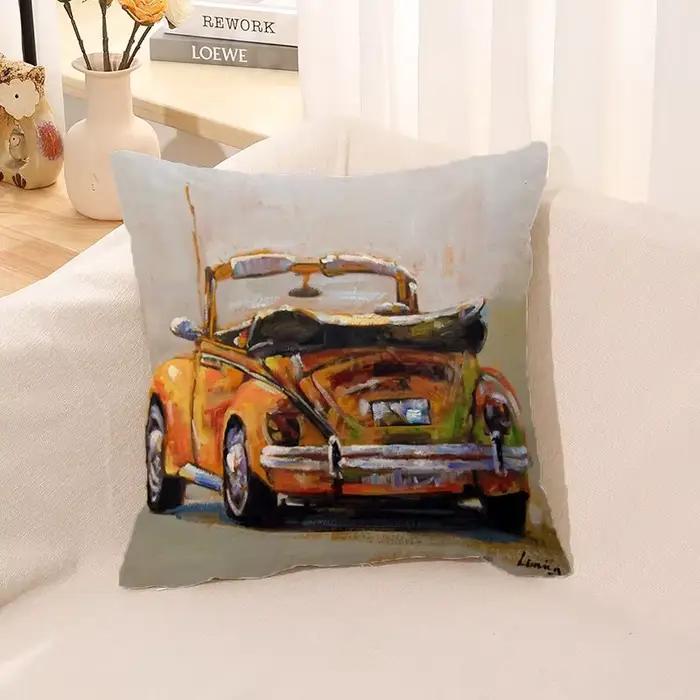 Juste de coussin d'interconnexion, taie d'oreiller de voiture, décor de chambre