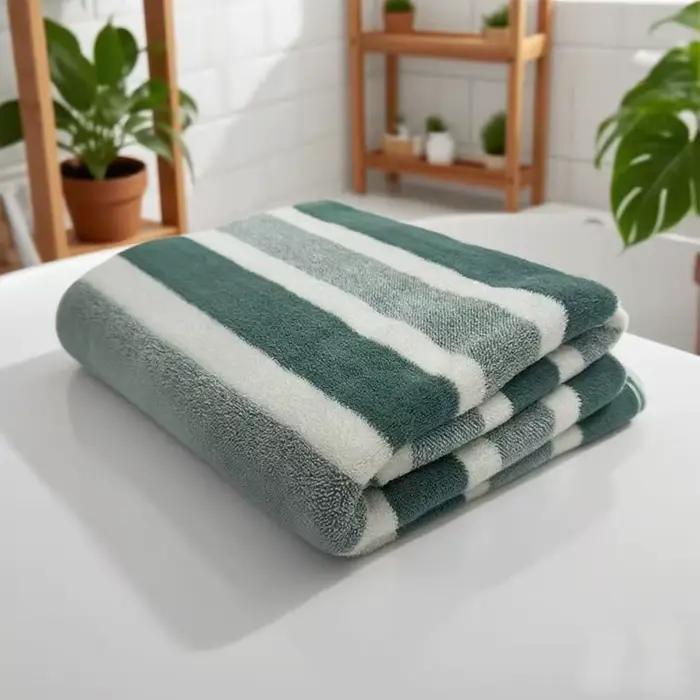 Ensemble de serviettes de bain 70*140cm et serviettes de toilette 35*75cm, haute absorption, séchage
