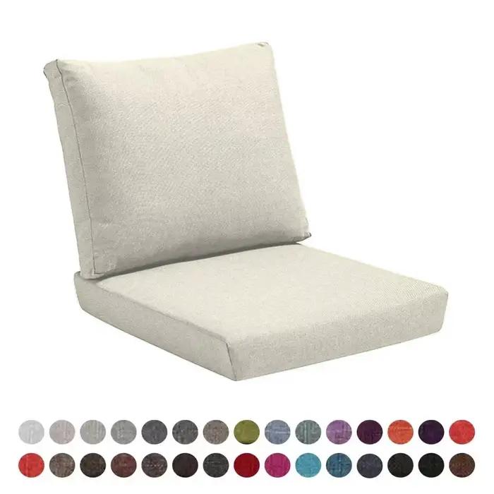 Ensemble de coussins personnalisés pour banc, coussin d'assise et de dossier, coussin antidérapant p