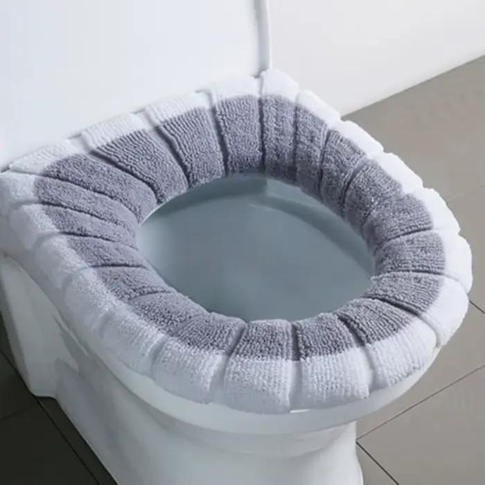Housse de siège de toilette pour salle de bain, 1 pièce, tapis lavable et plus chaud, coussin de toi