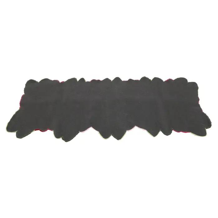 Tapis en peluche lavable de style moderne, 4 couleurs, fleur lea polymères, anti-ald, polymère de so