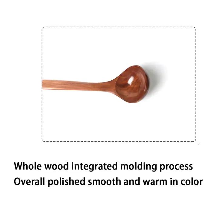Komu-Louche à soupe en bois, cuillère en bois, Ustensiles de cuisine, Couverts de cuisine, Fournitur