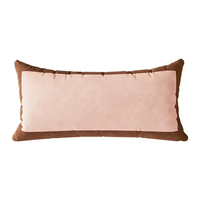 Housse de coussin rectangulaire 30x70cm, taie d'oreiller en velours, coque Vintage, bande imprimée, 