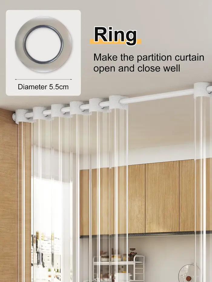 Rideau de porte Transparent, rideau de douche, cloison EVA transparente et étanche, isolation phoniq