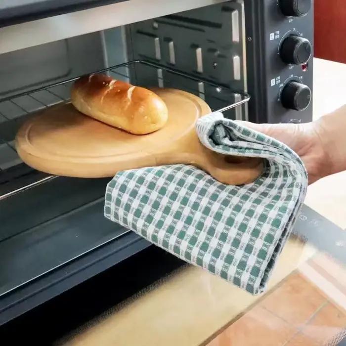 Torchons de cuisine en tissage gaufré, 100% coton, ultra doux, absorbants, à séchage rapide, ustensi