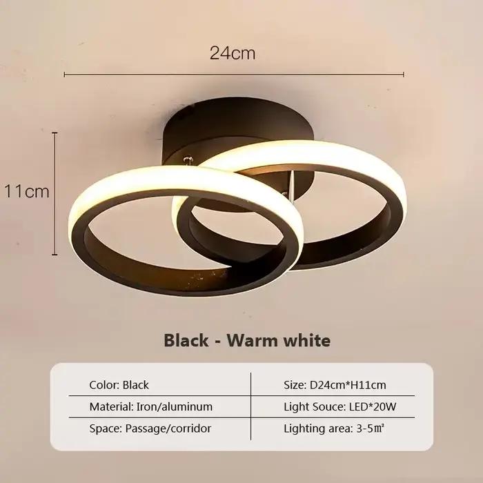Plafonnier LED moderne pour allée, lustre pour couloir, escaliers, Foyer, balcon, chambre à coucher,