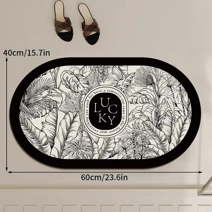 Ensemble de tapis de salle de bain antidérapant, en caoutchouc, Super absorbant, pour baignoire, sol