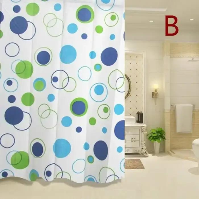 HOCurtain-Ensemble de rideaux de douche étanches, 12 crochets et anneaux, 180x200cm