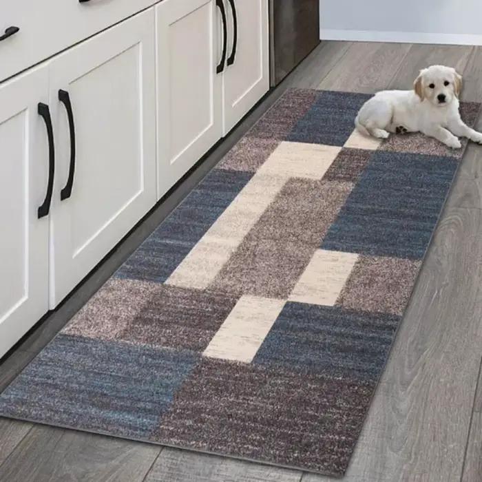 VIKAMA Tapis antidérapant d'entrée de cuisine, long coureur lavable en machine pour une utilisation 