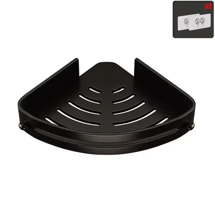 Étagère d'angle de douche à trois niveaux, sans clous, pour salle de bain, shampoing en plastique, r