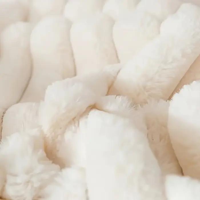 Taie d'oreiller en velours côtelé à rayures pour la décoration de la maison, tissu créatif pour la m