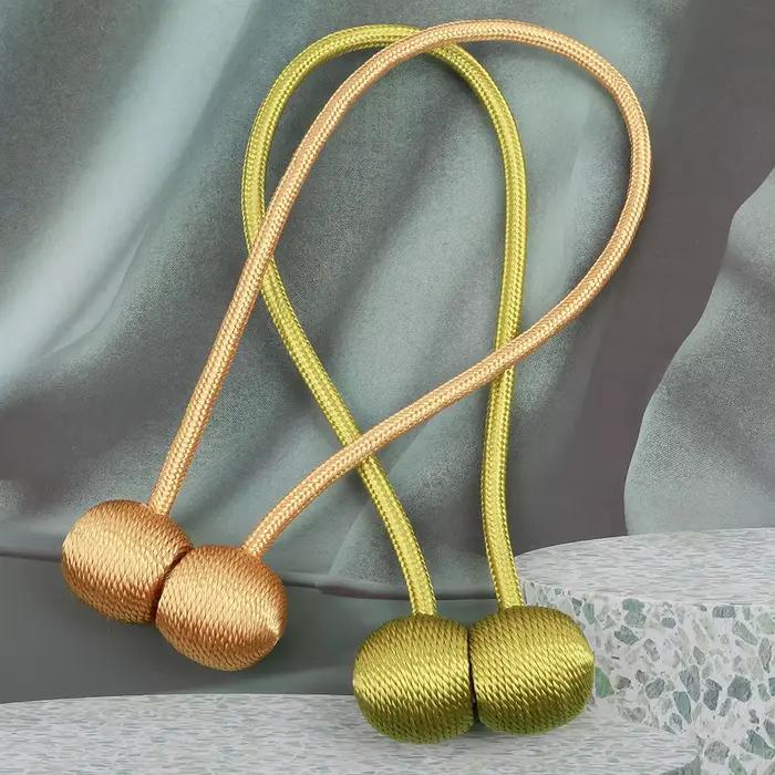 BELAVENIR attache de rideau magnétique haute qualité Clip rideaux porte-boucle décoratif maison Poly
