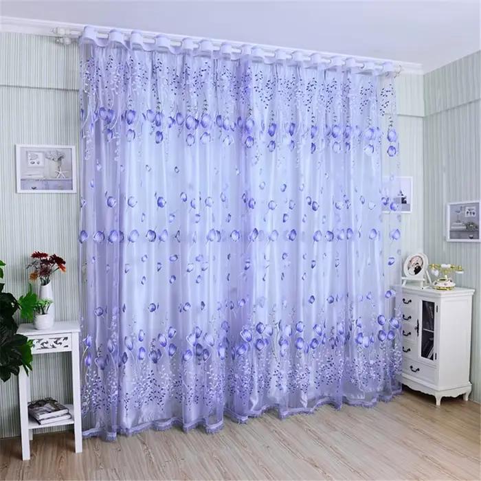 Rideau de fenêtre tulipe moderne, salon, chambre à coucher, porte de cuisine, fournitures de décorat