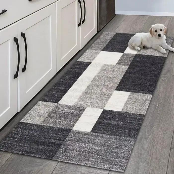VIKAMA Tapis antidérapant d'entrée de cuisine, long coureur lavable en machine pour une utilisation 
