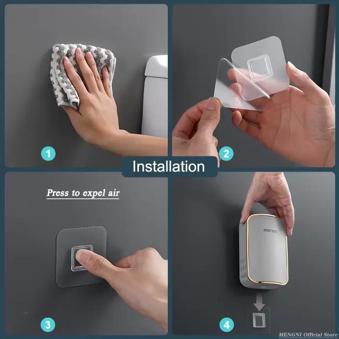 MENGNI-brosse de toilette de luxe salle de bain montage mural outil de nettoyage à vidange rapide br