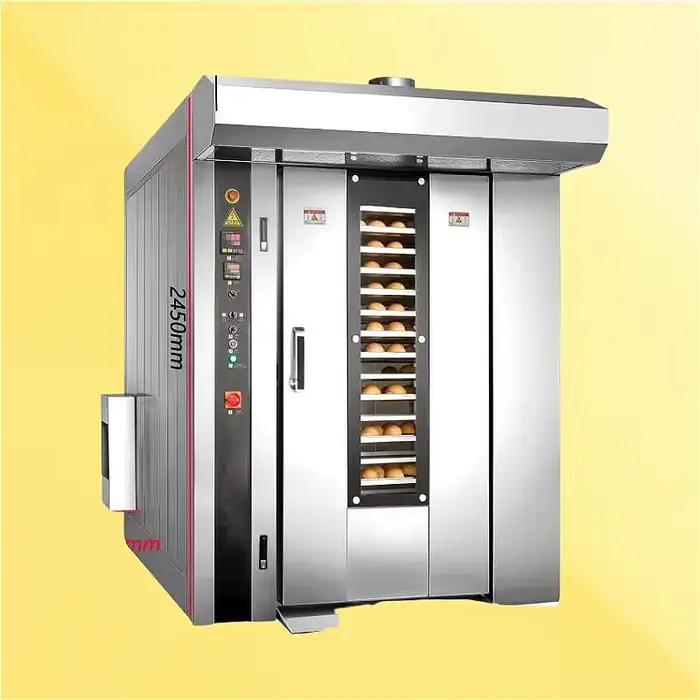 Four à convection commercial 360 °   Four électrique rotatif pour la cuisson uniforme, idéal pour les boulangeries, restaurants et services de traiteur, cuisson multifonctionnelle
