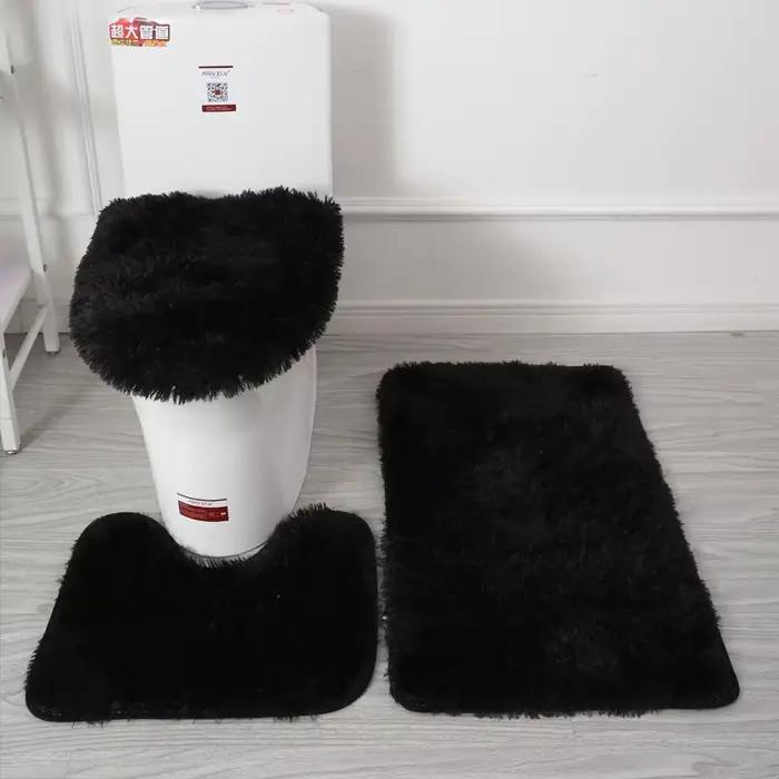 Ensemble de 3 tapis de bain doux et moelleux