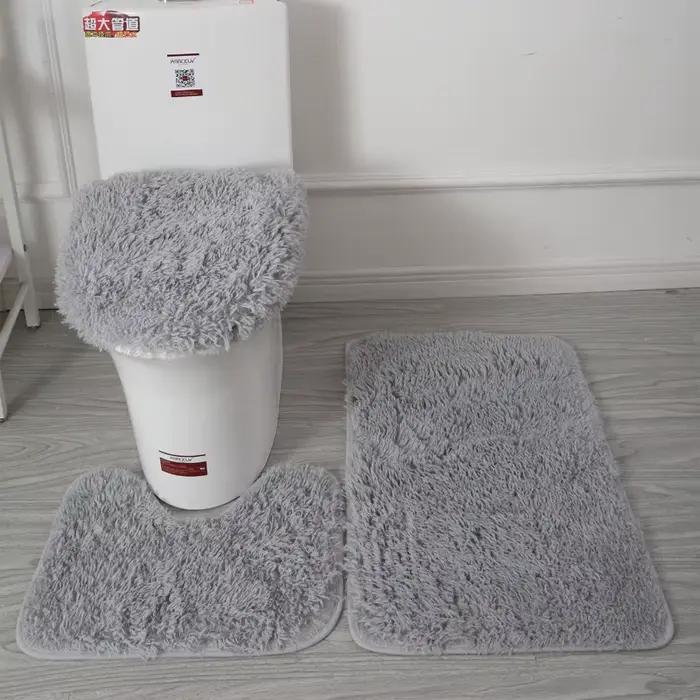 Ensemble de 3 tapis de bain doux et moelleux