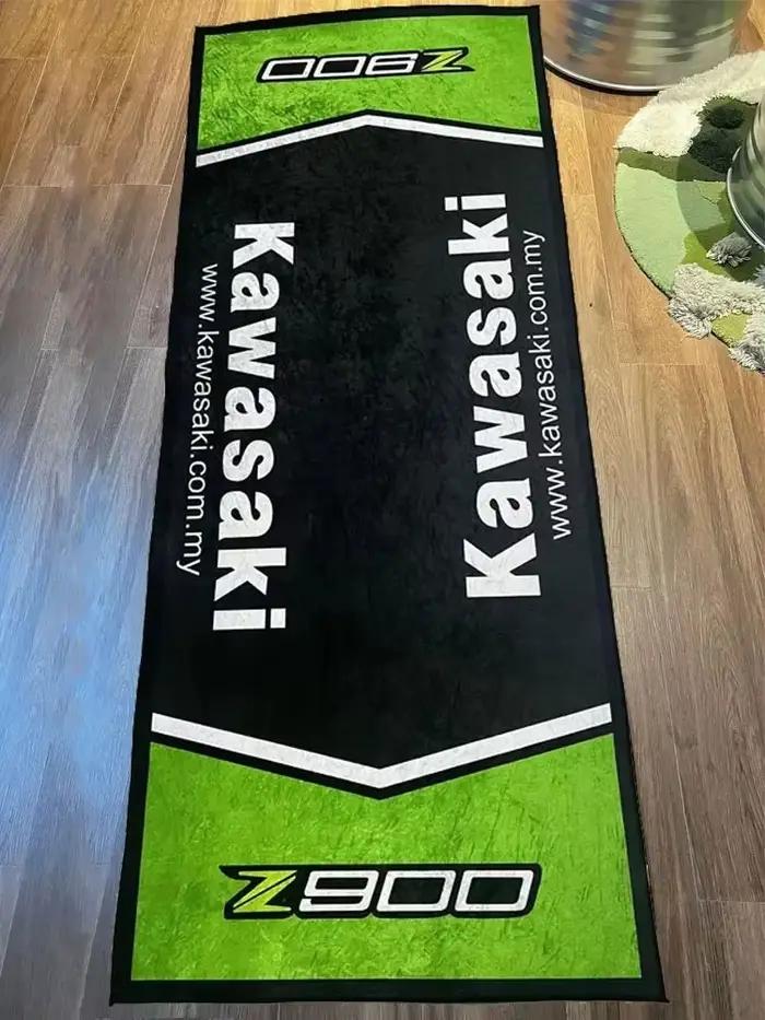 Tapis de Garage tapis de Moto course Cool Moto affichage tapis Kawasaki pour Kawasaki tapis de zone de Moto tapis de décoration de sol antidérapant