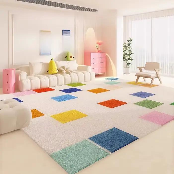 Tapis couleur Dopamine pour chambre à coucher