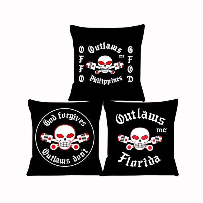 MC Outlaws housse de coussin pour canapé taie d'oreiller