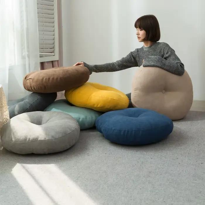 Coussin de sol épais pour méditation