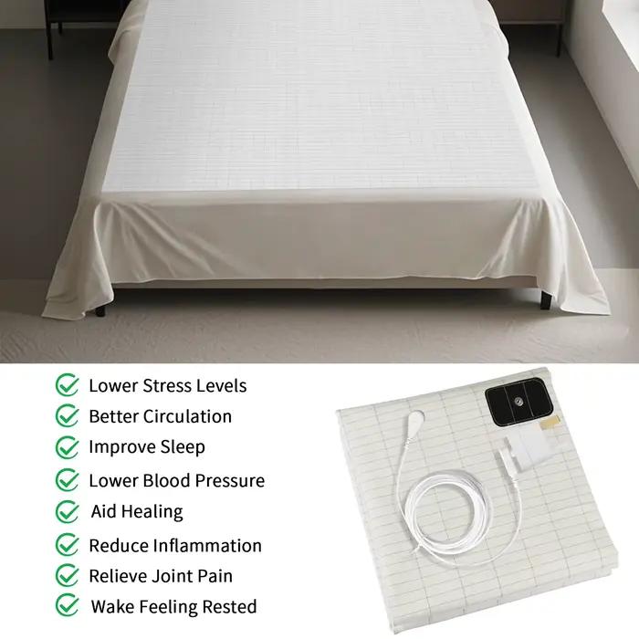 Drap de lit 90% coton 10% Fiber d'argent